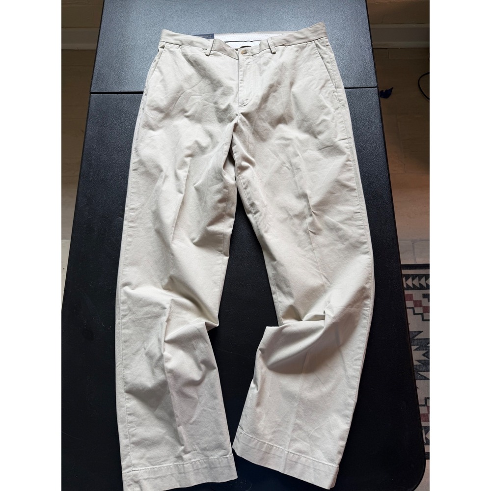 Polo Ralph Lauren Stretch Classic Fit Chino Pants Tan Khaki Mens 34/32